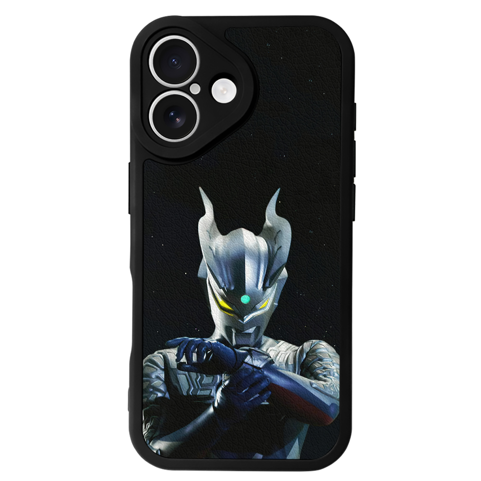（画像用） ウルトラマン Ultraman 【iPhone 16シリーズ対応】シリコンスマホケース（レザー調） 材質：シリコン
